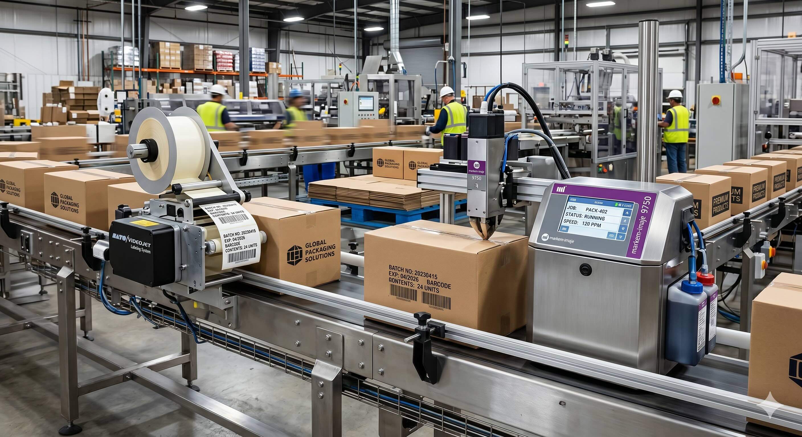 Inkjet printer and labelling system
